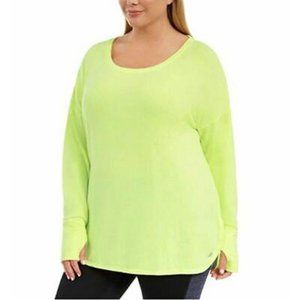 Ideology Women’s Plus Long Sleeve Scoop Neck